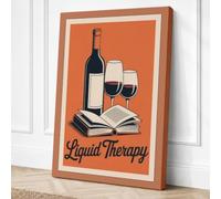 Liquid Therapy Vintage Canvas Wall Art Print 18x12 Inch (46 x 30 cm)