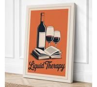 Liquid Therapy Vintage Canvas Wall Art Print 18x12 Inch (46 x 30 cm)
