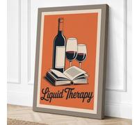Liquid Therapy Vintage Canvas Wall Art Print 36x24 Inch