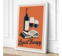 Liquid Therapy Vintage Canvas Wall Art Print 36x24 Inch (91 x 61 cm)