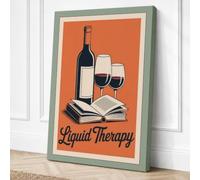 Liquid Therapy Vintage Canvas Wall Art Print 36x24 Inch (91 x 61 cm)