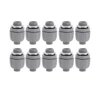 Liquid Tight Conduit Connector 1 Inch NPT Nylon 6 Electrical Conduit Fitting Heavy Duty Durable Proof Oil Resistant for Outdoor Construction Marine Equipment HVAC Systems 10 Pcs
