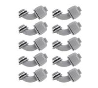 Liquid Tight Connector 90 Degree Flexible Non Metallic Electrical Conduit Fitting 1 Inch NPT Nylon PVC for Home Kitchen Bathroom 10Pcs