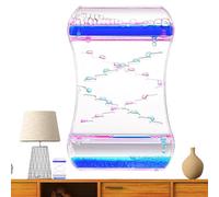 Liquid Timer - Liquid Timer Toy | Fluid Motion Bubbler Sensory Lamp For Kids, Adults, Desk, Classroom, Calm Down, School, Bedroom, Home Decoration (9x3.5x14cm)