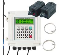 Liquid Ultrasonic Flow Meter - Wall-Mount Digital Tester for Water, Sea Water, Sewage, and Oil, Operating Temperature -30~160 ℃, Aluminum Alloy Clamp DN700