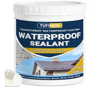 Liquid Waterproof Sealant Clear, TUFINEIN Invisible Anti-Leaking Sealant Agent, Transparent Waterproof Coating Water-Based Indoor & Outdoor Roofs, Walls, Garden Anti Leakage Agent (500 G)