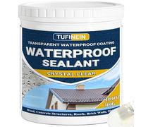 Liquid Waterproof Sealant Clear, TUFINEIN Invisible Anti-Leaking Sealant Agent, Transparent Waterproof Coating Water-Based Indoor & Outdoor Roofs, Walls, Garden Anti Leakage Agent (300 G)