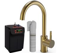 Liquida BHT311BG 3 in 1 Brushed Gold Kitchen Instant Boiling Hot Water Tap