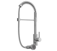 Liquida Ct594Ch Chrome Spring Style Kitchen Mixer Tap With Pull-Out Spray Head