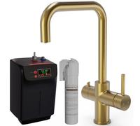 Liquida Ebt311Bg Brushed Gold 3-In-1 Instant Boiling Water Kitchen Tap