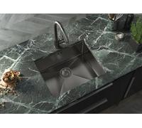 Liquida El540Gm 1.0 Bowl Gun Metal Grey Undermount Kitchen Sink 540 X 440mm