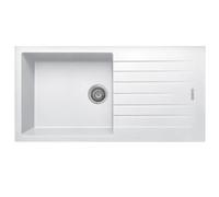 Liquida Lg100Wh 1.0 Bowl White Granite Reversible Inset Kitchen Sink 1000X500mm