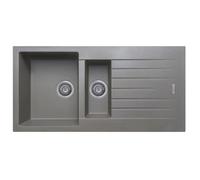 Liquida Lg150Gr 1.5 Bowl Grey Granite Reversible Inset Kitchen Sink 1000X500mm