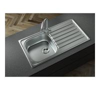 Liquida Nr965Ss 1.0 Bowl Reversible Inset Stainless Steel Kitchen Sink 965X500mm