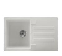 Liquida VG5WH 1.0 Bowl Compact SMC Inset Reversible White Kitchen Sink