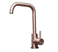 Liquida W10CP D-Shape Swivel Spout Single Lever Copper Kitchen Mixer Tap