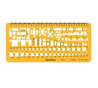 Liquidraw 1:200 Scale Architectural Scale Ruler Drawing Template Stencil Architect Technical Drafting Supplies, Architecture Furniture Design Symbols for House Interior Floor Plan