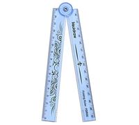 Liquidraw 30cm Folding Ruler Foldable Ruler School Stationery (Blue)