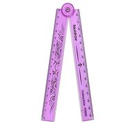 Liquidraw 30cm Folding Ruler Foldable Ruler School Stationery (Pink)