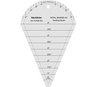 Liquidraw 45° Petal Shapes Quilting Ruler Template | 5" Quilting Scale | Made from Durable Clear Acrylic | Ideal for Sewing, Dressmaking, Design or Arts & Crafts | Helpful in Cutting Flower Shapes