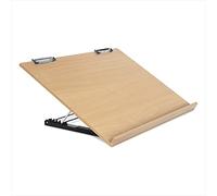 Liquidraw A2 Wooden Desk Easel - 18.5" x 25.5" | Drawing Board Table Stand with 5 Adjustable Working Angles | Ideal for Drawing Painting & Drafting | Attached Board Clips | Artist Workstation