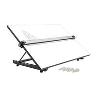 Liquidraw A3 Drawing Board with Parallel Motion - 14" x 20" Table Model | 6 Adjustable Angles | Includes Set Square & Board Clips | Drafting Board for Architects, Interior Designers & Art Students