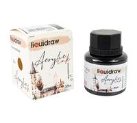 Liquidraw Acrylic Ink - Black | 35 ml Bottle | Suitable for Painting, Art, & Drawing on Canvas, Fabric, Wood & Board | Great for Professional Artists, Students & Hobbyists | Craft Gift
