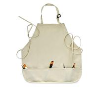 Liquidraw Adult Art Apron - 36.5" x 25.5" | Large Bib Canvas Washable Apron For Men & Women | Ideal for Painting, Art & Cooking | Paint Brush or Tool Holder Pockets | Adjustable Neck Straps