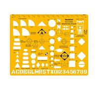 Liquidraw Architectural Scale Ruler Drawing Template Stencil Architect Technical Drafting Supplies, Architecture Furniture Design Symbols for House Interior Floor Plan