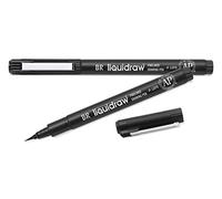 Liquidraw Black Brush Pen | Waterproof & Fadeproof Calligraphy Pen for Artists, Architects & Designers | Fineliner for Drawing, Sketching, Illustrations & Lettering | Smooth Ink Flow for Creative Work