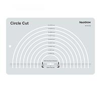 Liquidraw Circle Cut Quilting Ruler | Acrylic Template for Fashion Design & Quilting | Cut Circles from 2" to 10" | Transparent Acrylic | Durable Craft Tool for Fabric, Patterns & Creative Projects