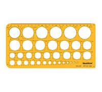 Liquidraw Circle Template Stencil Ellipse Oval Triangle Square Hexagon Geometry Shapes Templates For Drawing Rulers Technical Drafting Stencils Engineering Architecture (36 Circles)