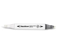 Liquidraw Colourless Blender Marker | Acid-Free, Dual Tip, Alcohol-Based Pen | Broad Chisel & Fine Tip | For Fading & Blending Colours | Ideal for Art, Illustration, Sketching, Drawing & Design