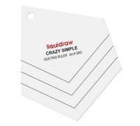 Liquidraw Crazy Patchwork Quilting Ruler, Acrylic Template