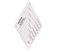 Liquidraw Diamond 60° Quilting Ruler Template | Made From Durable Clear Acrylic | Useful for Cutting Diamonds & Triangles | Ideal for Sewing, Dressmaking, Arts & Crafts | Cuts Diamonds From 1" & 4"