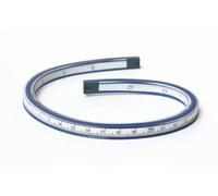 Liquidraw Flexible Vinyl Ruler, French Curve - 60cm | Raised Edges for Ink Ruling, Graduated Both Sides, for Drawing Curves, Drafting, Pattern Work & Dressmaking