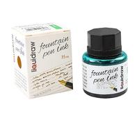 Liquidraw Fountain Pen Ink Bottles 10 Assorted Colours 35ml Inks Suitable for Calligraphy Ink Dip Pen Ink Available Black, Blue, Red, Brown, Violet Purple, Yellow Etc (Green)