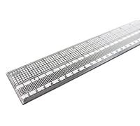 Liquidraw Grading Ruler For Pattern Making - 45 cm / 18" | Pattern Quilting Sewing Ruler | Imperial & Metric Measurements | Made from Clear Plastic | Ideal for Fashion Design, Tailoring & Dressmaking
