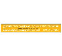 Liquidraw Lettering Stencils for Crafts English Stencil Alphabet Number Drawing Drafting Template, 12mm