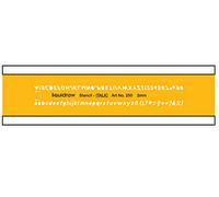 Liquidraw Lettering Stencils for Crafts English Stencil Alphabet Number Drawing Drafting Template, Italic Font 2mm