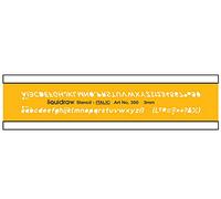 Liquidraw Lettering Stencils for Crafts English Stencil Alphabet Number Drawing Drafting Template, Italic Font 3mm