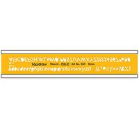 Liquidraw Lettering Stencils for Crafts English Stencil Alphabet Number Drawing Drafting Template, Italic Font 6mm