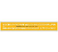 Liquidraw Lettering Stencils for Crafts English Stencil Alphabet Number Drawing Drafting Template, Italic Font 10mm