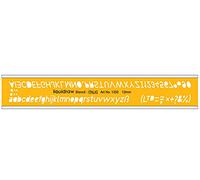Liquidraw Lettering Stencils for Crafts English Stencil Alphabet Number Drawing Drafting Template, Italic Font 12mm