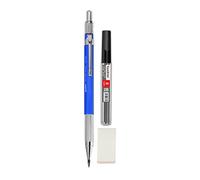 Liquidraw Mechanical Clutch Pencil & 8 2mm 2B Leads | Includes Integrated Sharpener & Eraser | Suitable for Architectural & Technical Drawing, Drafting, Sketching & Writing | Lead Grade Indicator