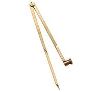 Liquidraw Navigation Compass Divider, Solid Brass - 8in (20cm) | with Pencil Holder, for Accurate Navigational Plotting, Chartwork & Technical Drawing