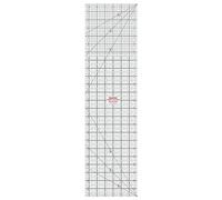 Liquidraw Patchwork Quilting Ruler - 6.5" x 24" | Transparent Acrylic | Clear, Bold Imperial Measurement Markings | Rectangle Quilting Template | Ideal For Designing, Sewing & Cutting | 3 mm Thick