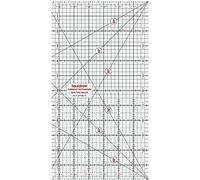 Liquidraw Patchwork Quilting Ruler - 6" x 12" | Transparent Acrylic | Clear, Bold Imperial Measurement Markings | Patchwork Rectangle Quilting Template | Ideal For Designing, Sewing & Cutting
