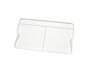 Liquidraw Peel Off Paint Palette - Extra Large, Minimalist, White Plastic, 40.5cm x 25cm, 3 Wells