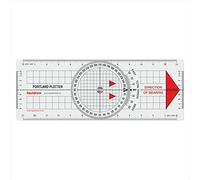 Liquidraw Portland Course Plotter With Marine Protractor | Navigation Protractor | Useful Tool For Marine Navigation | Made From Strong Clear Acrylic | Bold Clear Markings | Easy to Carry